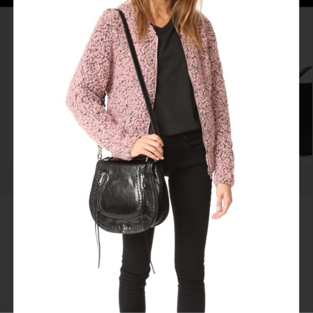 Rebecca Minkoff Red Vanity Leather Saddlebag Crossbody